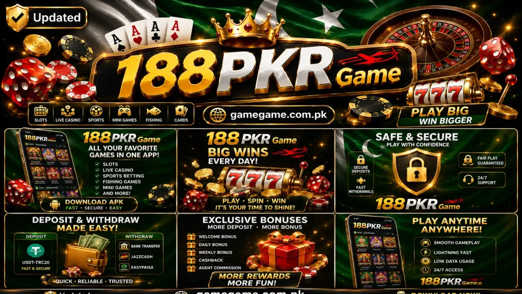 188PKR APK on an Android device, went through the full registration process, explored every game category, claimed bonuses, and tested deposits and withdrawals