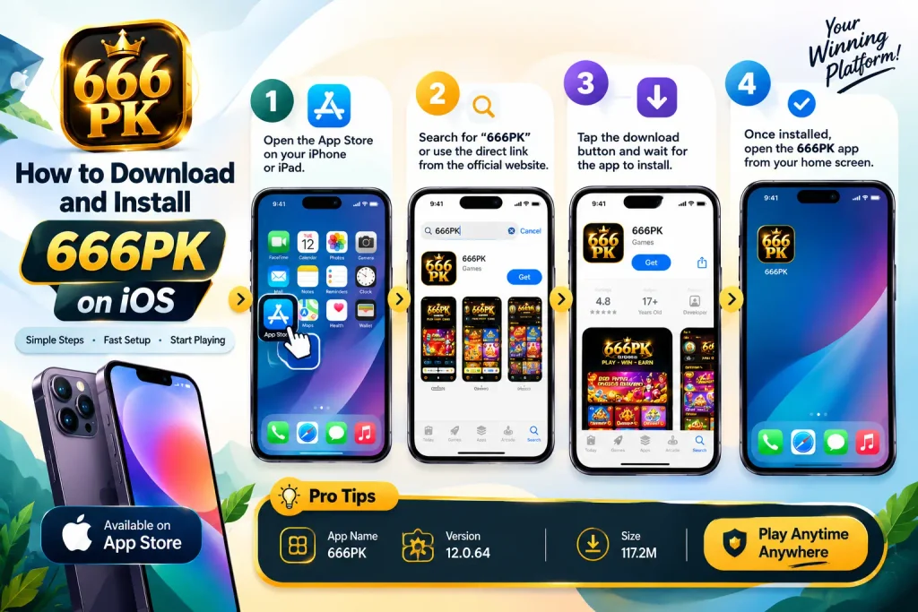 666PK APK download and installation guide for iPhone and iPad on iOS