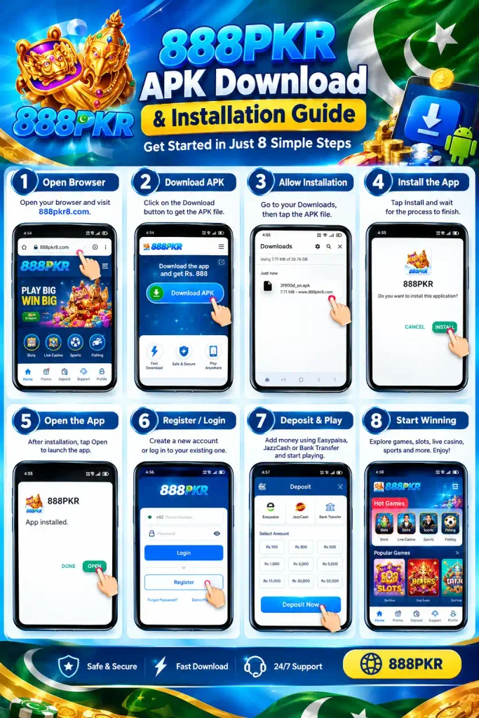 How to Install the 888PKR Game APK on Android