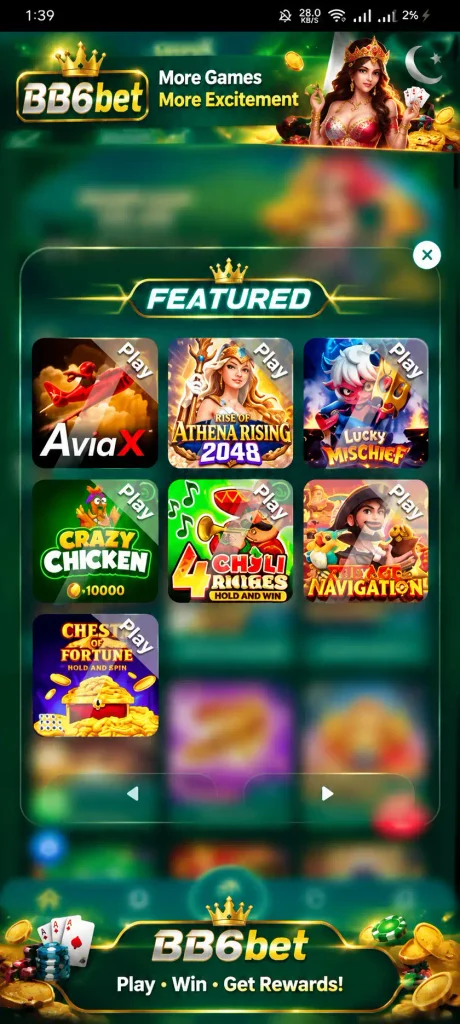 bb6bet Game Lobby