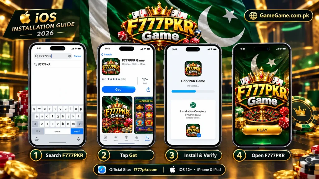 F777PKR iOS app download and installation guide for iPhone and iPad 2026