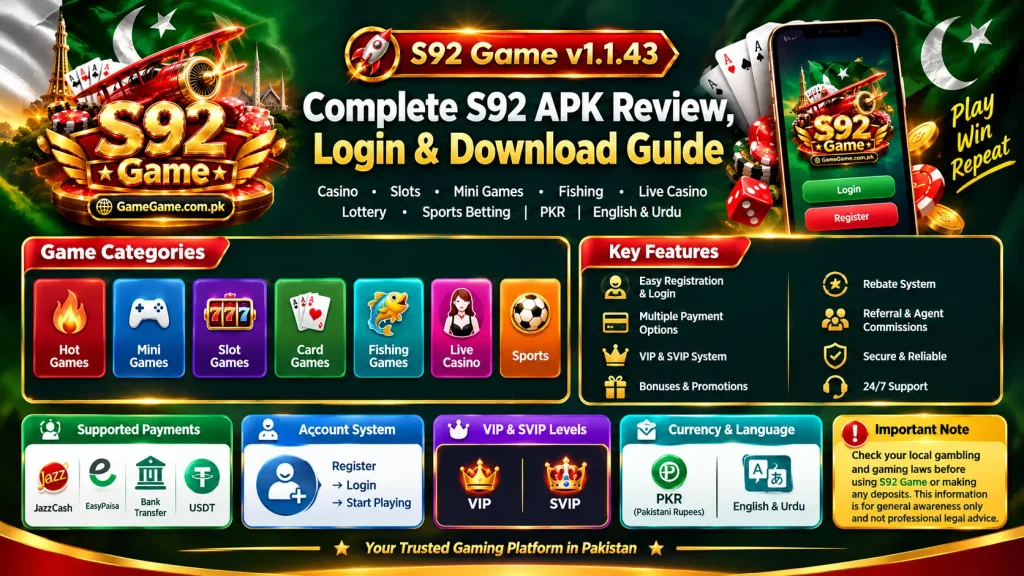 S92 Game v1.1.43 Complete APK Review, Login & Download Guide