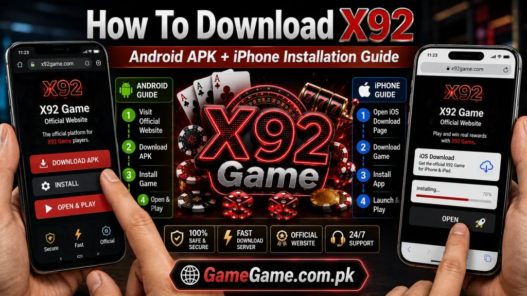 X92 Game APK download and installation guide for Android and iPhone