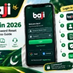 Baji Login 2026 feature image showing the Baji login screen, five-step sign-in guide, password reset, Android app, web browser and PC login options